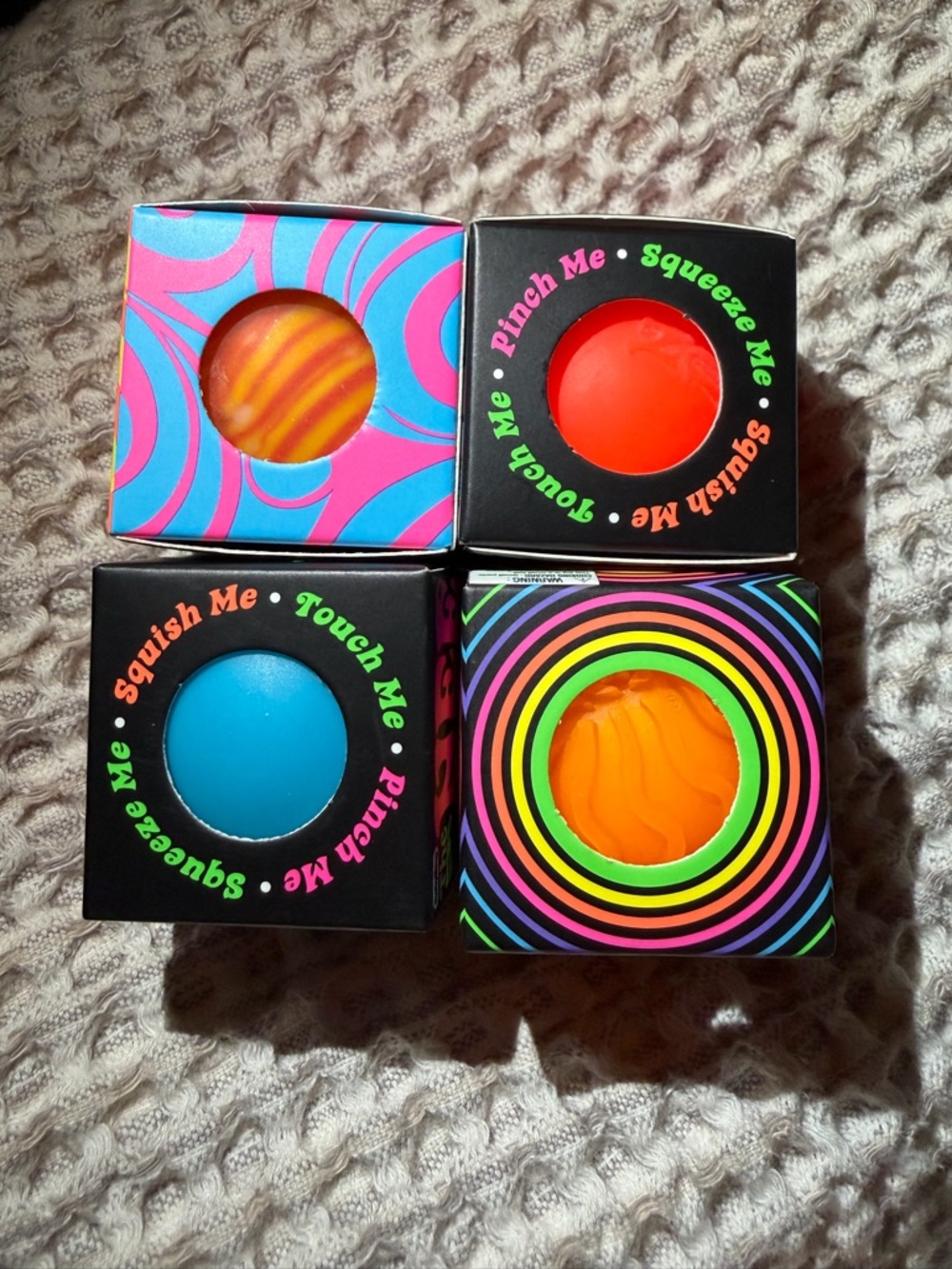 Schylling NeeDoh Lot Swirl Groovy Glob Ripples Stress Ball Sensory Toys New